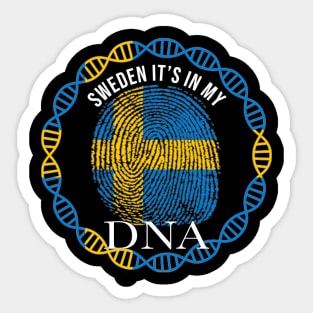 Sweden Its In My DNA - Gift for Swede From Sweden Sticker